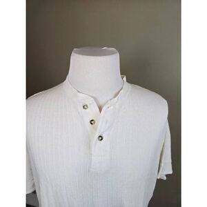 River Brand by Arrow Henley Sz L Cream